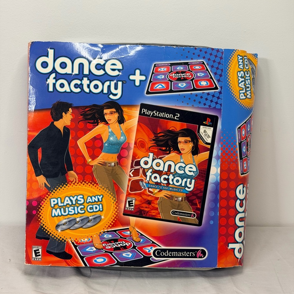 Dance Factory PS2 + Dance Mat Bundle NEW Sealed Rhythm Game Y2K